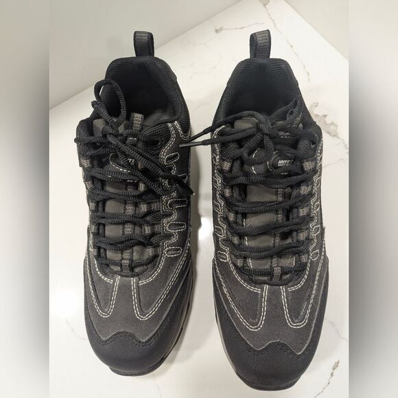 Hytest Unisex Poron XRD Leather Shoes still toe black safety shoes boots sz 9.5W - Picture 3 of 12